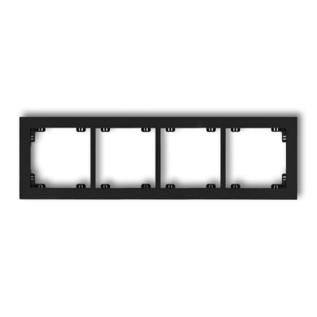 Karlik Deco czarny - ramka 4-krotna - 12DR-4