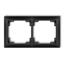 Karlik Deco Soft czarny mat - ramka 2-krotna - 12DRSO-2 Karlik