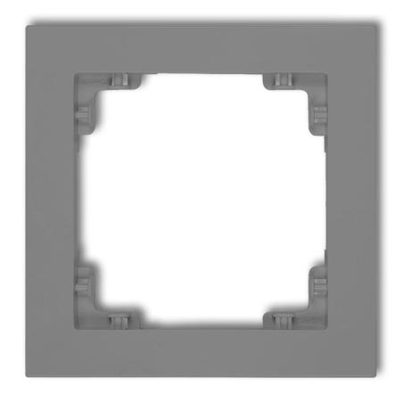 Karlik Deco szary mat - ramka 1-krotna - 27DR-1