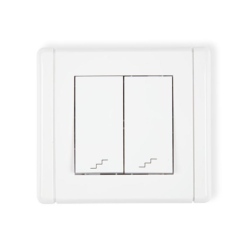 Karlik Flexi biały - łącznik podwójny schodowy - FWP-33