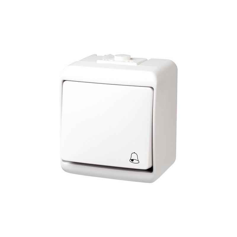 Karlik Junior biały - łącznik dzwonkowy IP54 - WHE-4