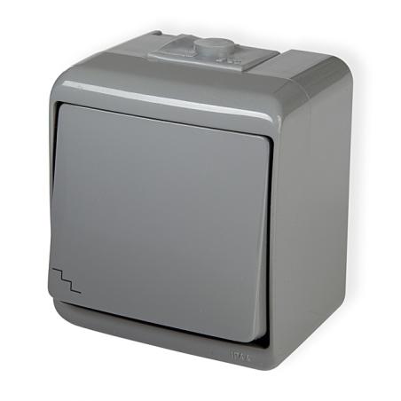 Karlik Junior popiel - łącznik schodowy IP54 - 10WHE-3 Karlik