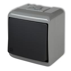 Karlik Junior popiel/grafit- łącznik krzyżowy IP54 - 30WHE-6