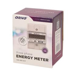 Licznik energii elektrycznej 3-fazowy wielotaryfowy Orno OR-WE-517 MID Orno