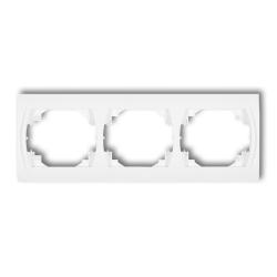 Karlik Logo biały - ramka 3-krotna pozioma - LRH-3 Karlik