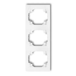 Karlik Logo biały - ramka 3-krotna pionowa - LRV-3 Karlik