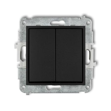 Karlik Mini czarny mat - łącznik podwójny zwierny - 12MWP-44.1