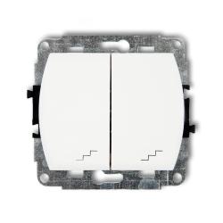 Karlik Trend biały - łącznik podwójny schodowy - WP-33 Karlik