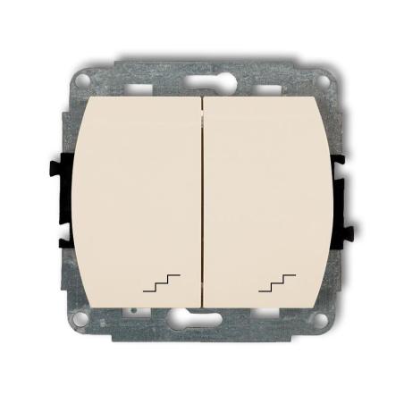 Karlik Trend beżowy - łącznik podwójny schodowy - 1WP-33 Karlik
