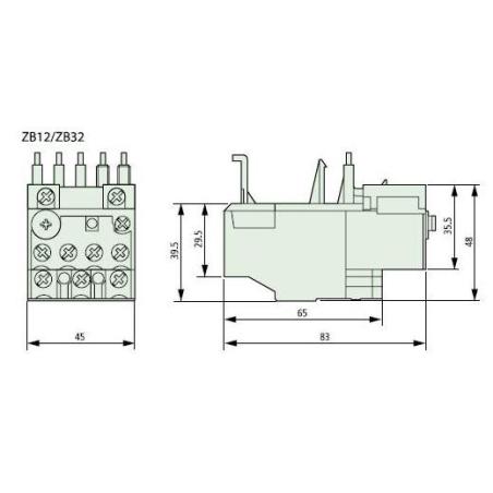Przekaźnik przeciążeniowy ZB12-6
