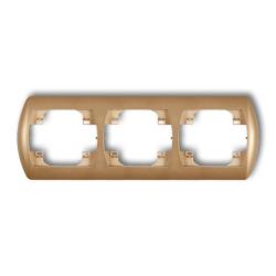 Karlik Trend złoty metalik - ramka 3-krotna pozioma - 8RH-3 Karlik