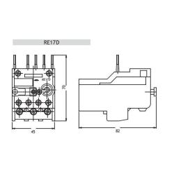 Przekaźnik termiczny RE17D-1,8