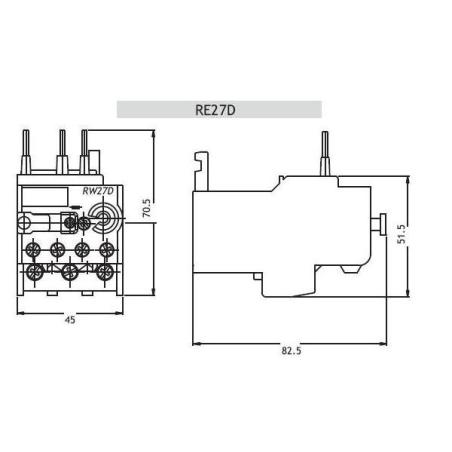 Przekaźnik termiczny RE27D-6,3