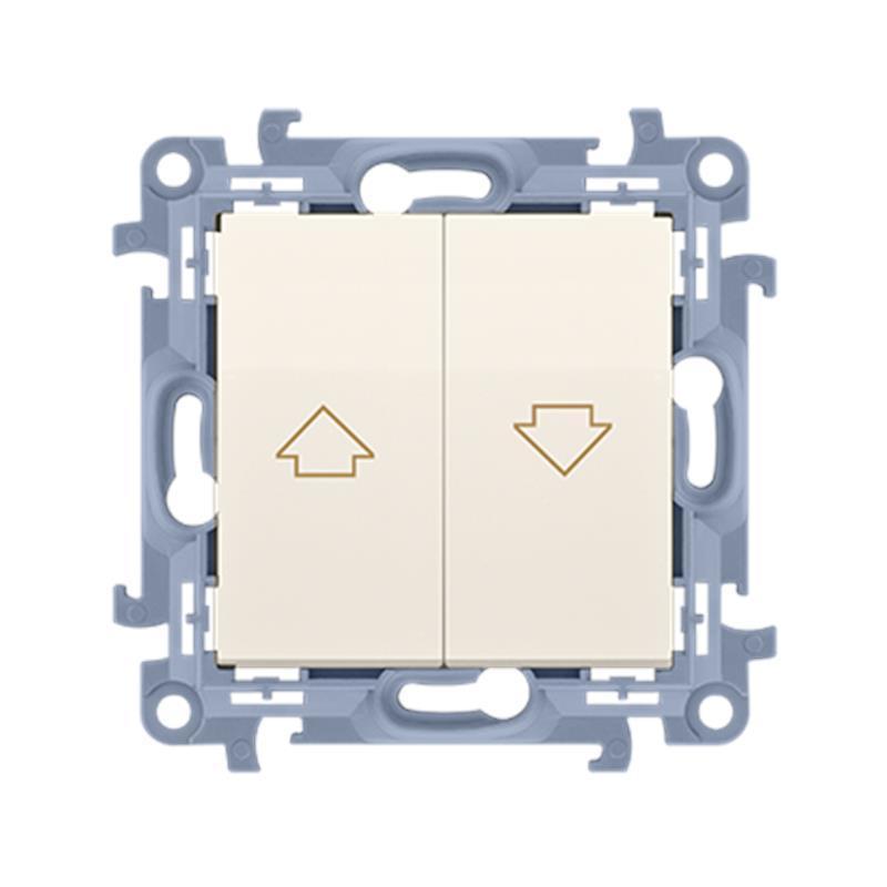 Simon 10 kremowy - łącznik żaluzyjny stabilny CZW1.01/41