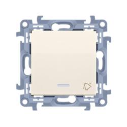 Simon 10 kremowy - przycisk dzwonek podświetlany CD1L.01/41 Kontakt-Simon
