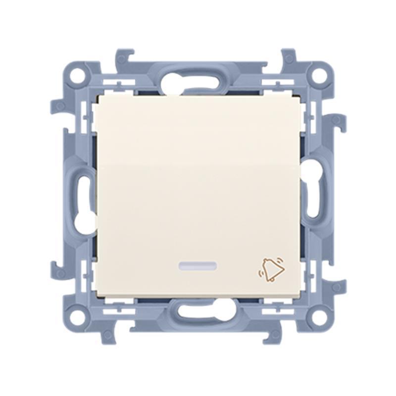 Simon 10 kremowy - przycisk dzwonek podświetlany CD1L.01/41