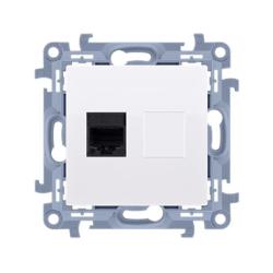 Simon 10 biały - gniazdo komputerowe x1 C51.01/11 Kontakt-Simon