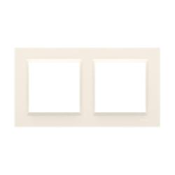 Simon 10 kremowy - ramka podwójna CR2/41 Kontakt-Simon