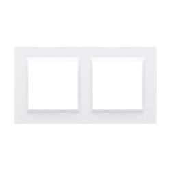 Simon 10 biały - ramka podwójna CR2/11 Kontakt-Simon