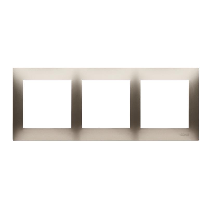 Simon 54 Premium złoty mat - ramka potrójna DR3/44