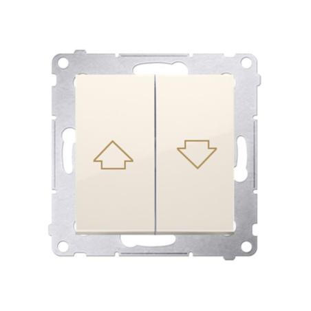 Simon 54 Premium kremowy - łącznik żaluzyjny odbijający do sterowania z wielu miejsc 10 AX DZP1W.01/41