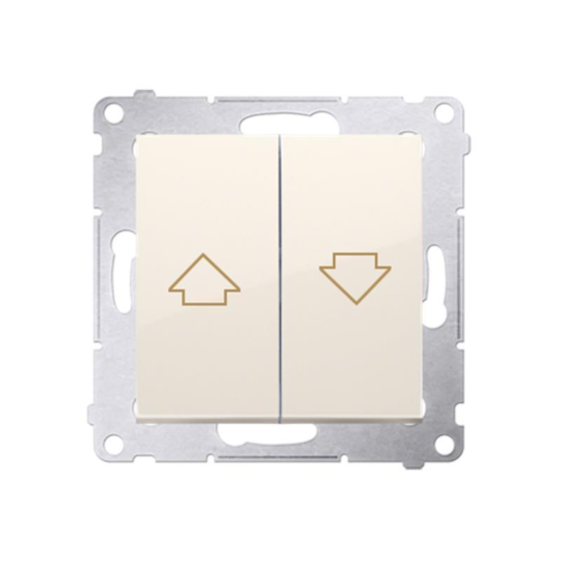 Simon 54 Premium kremowy - łącznik żaluzyjny odbijający 10AX DZP1.01/41 Simon 54 Premium kremowy - łącznik żaluzyjny odbijający 10AX DZP1.01/41