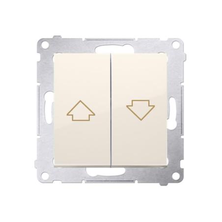 Simon 54 Premium kremowy - łącznik żaluzyjny odbijający 10AX DZP1.01/41