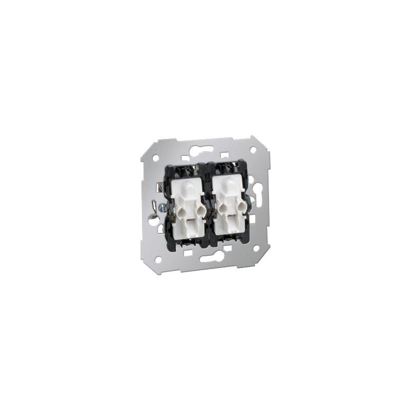 Simon 82 - przycisk podwójny zwierny z podświetleniem - 75393-39