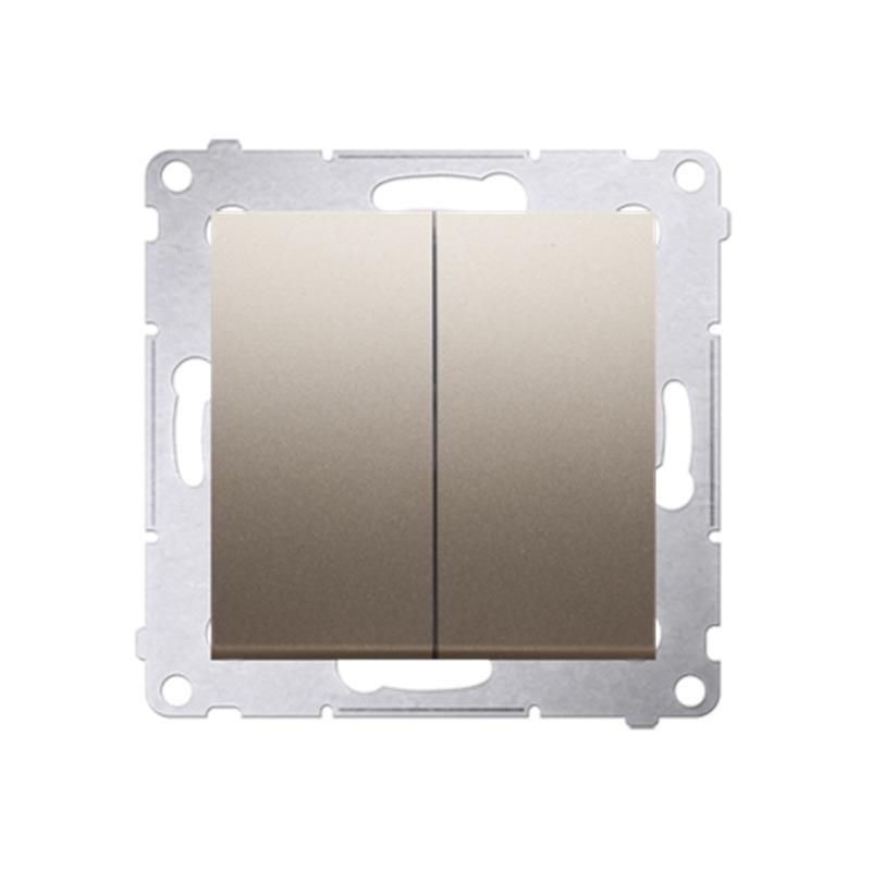 Simon 54 Premium złoty mat - łącznik świecznikowy 10AX IP44 DW5B.01/44 Simon 54 Premium złoty mat - łącznik świecznikowy 10AX IP44 DW5B.01/44