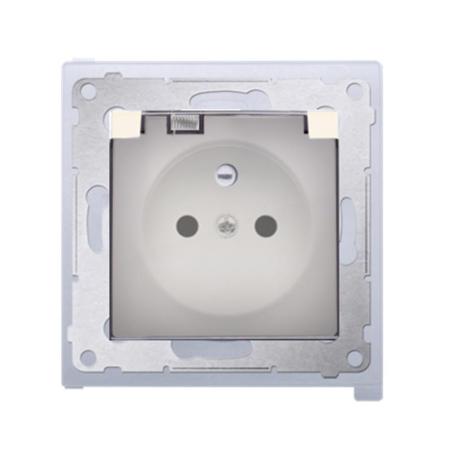 Simon 54 Premium kremowy - gniazdo z przesłonami z uszczelką DGZ1BZ.01/41A