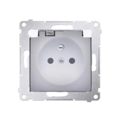 Simon 54 Premium biały - gniazdo z przesłonami bez uszczelki DGZ1BUZ.01/11A