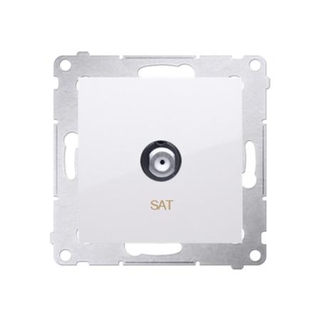 Simon 54 Premium biały - gniazdo antenowe typu F pojedyncze DASF1.01/11