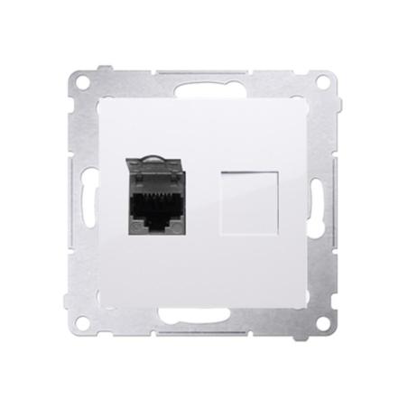 Simon 54 Premium biały - gniazdo komputerowe RJ45 pojedyncze D61.01/11