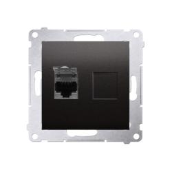 Simon 54 Premium antracyt - gniazdo komputerowe RJ45 pojedyncze D61.01/48