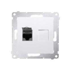 Simon 54 Premium biały - gniazdo komputerowe RJ45 pojedyncze ekranowane D61E.01/11
