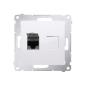 Simon 54 Premium biały - gniazdo komputerowe RJ45 pojedyncze ekranowane D61E.01/11