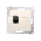 Simon 54 Premium kremowy - gniazdo komputerowe RJ45 pojedyncze ekranowane D61E.01/41