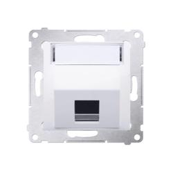 Simon 54 Premium biały - pokrywa gniazd teleinformatycznych pojedyncza DKP1S.01/11
