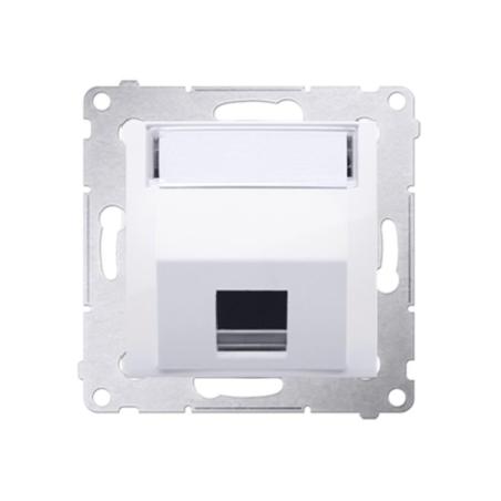 Simon 54 Premium biały - pokrywa gniazd teleinformatycznych pojedyncza DKP1S.01/11