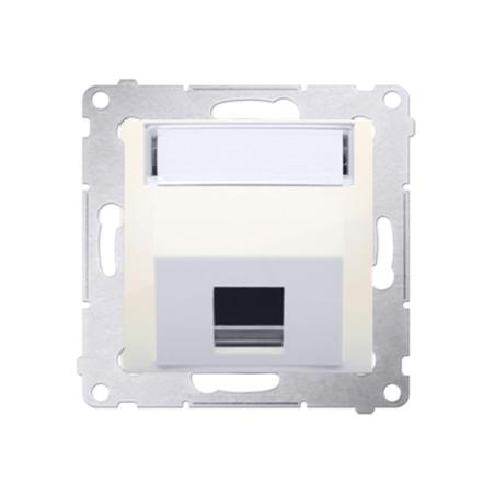 Simon 54 Premium kremowy - pokrywa gniazd teleinformatycznych pojedyncza DKP1S.01/41