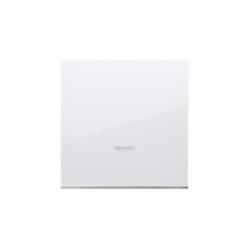 Simon 54 Premium biały - klawisz pojedynczy z oczkiem do łączników i przycisków podświetlanych DKW1L/11