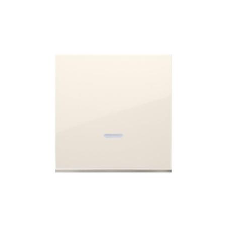 Simon 54 Premium kremowy - klawisz pojedynczy z oczkiem do łączników i przycisków podświetlanych DKW1L/41