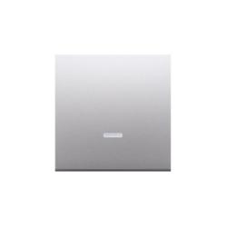 Simon 54 Premium srebrny mat - klawisz pojedynczy z oczkiem do łączników i przycisków podświetlanych DKW1L/43