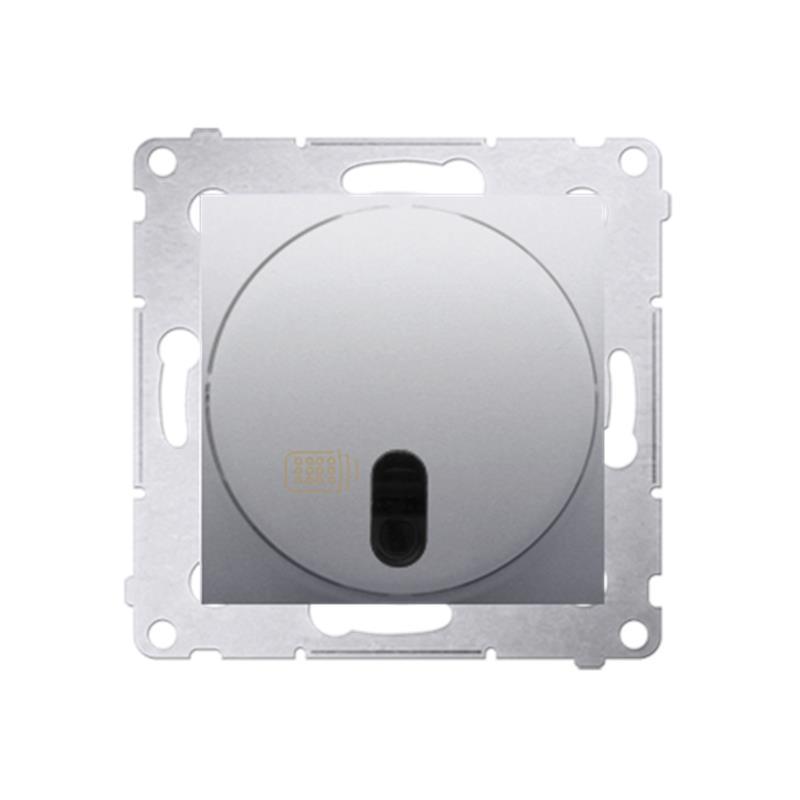 Simon 54 Premium srebrny mat - łącznik zdalnie sterowany z przekaźnikiem DWP10P.01/43