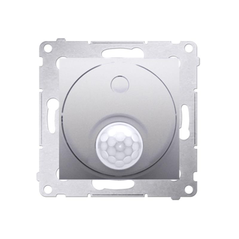 Simon 54 Premium srebrny mat - wyłącznik z czujnikiem ruchu z przekaźnikiem DCR10P.01/43