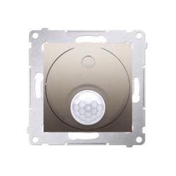 Simon 54 Premium złoty mat - wyłącznik z czujnikiem ruchu z przekaźniekiem do obiektów użyteczności publicznej DCR11P.01/44