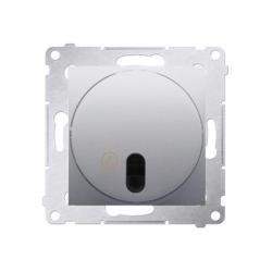 Simon 54 Premium srebrny mat - wyłącznik czasowy z przekaźnikiem DWC10P.01/43