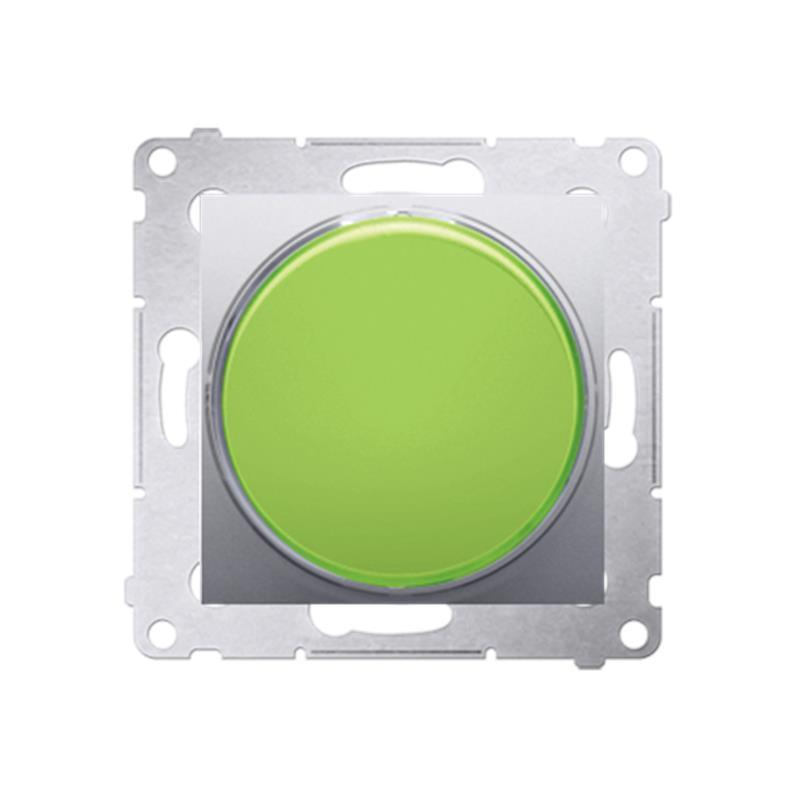 Simon 54 Premium srebrny mat - sygnalizator świetlny LED DSS3.01/43