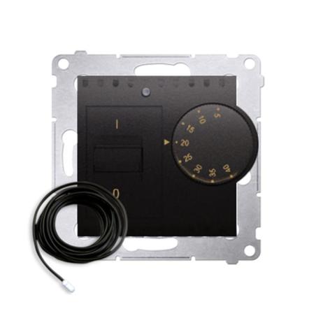 Simon 54 Premium antracyt - regulator temperatury z czujnikiem zew. DRT10Z.02/48