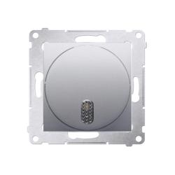 Simon 54 Premium srebrny mat - dzwonek elektroniczny 8-12V DDT1.01/43